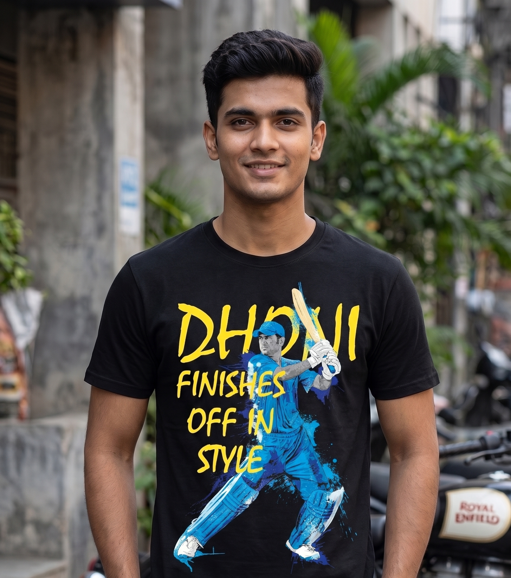 Unisex Classic Crew T-Shirt For Dhoni Fans