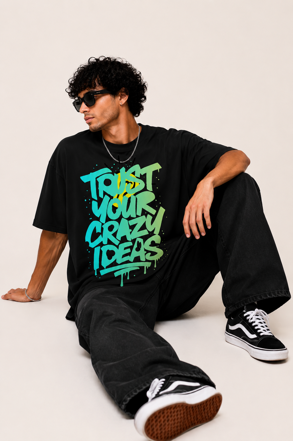 Black Oversized  T-Shirt