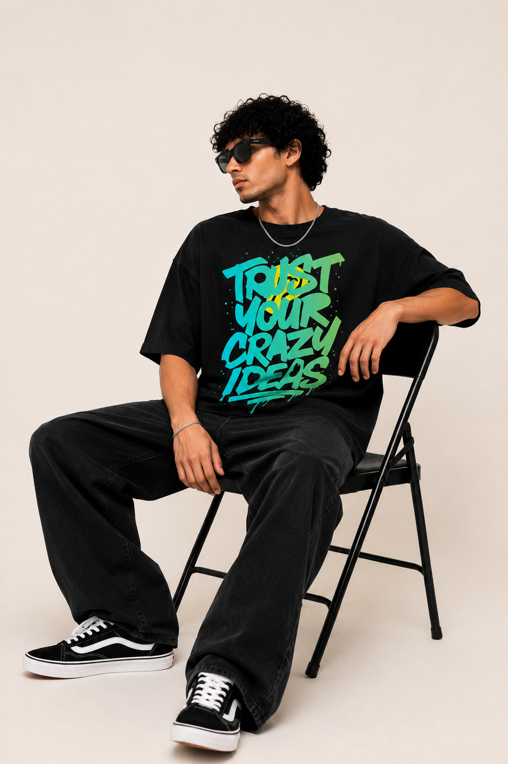 Black Oversized  T-Shirt