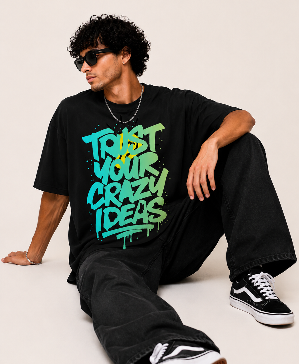 Black Oversized  T-Shirt