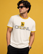 Be Original Black with White Ringer T-Shirt