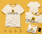 Be Original Black with White Ringer T-Shirt