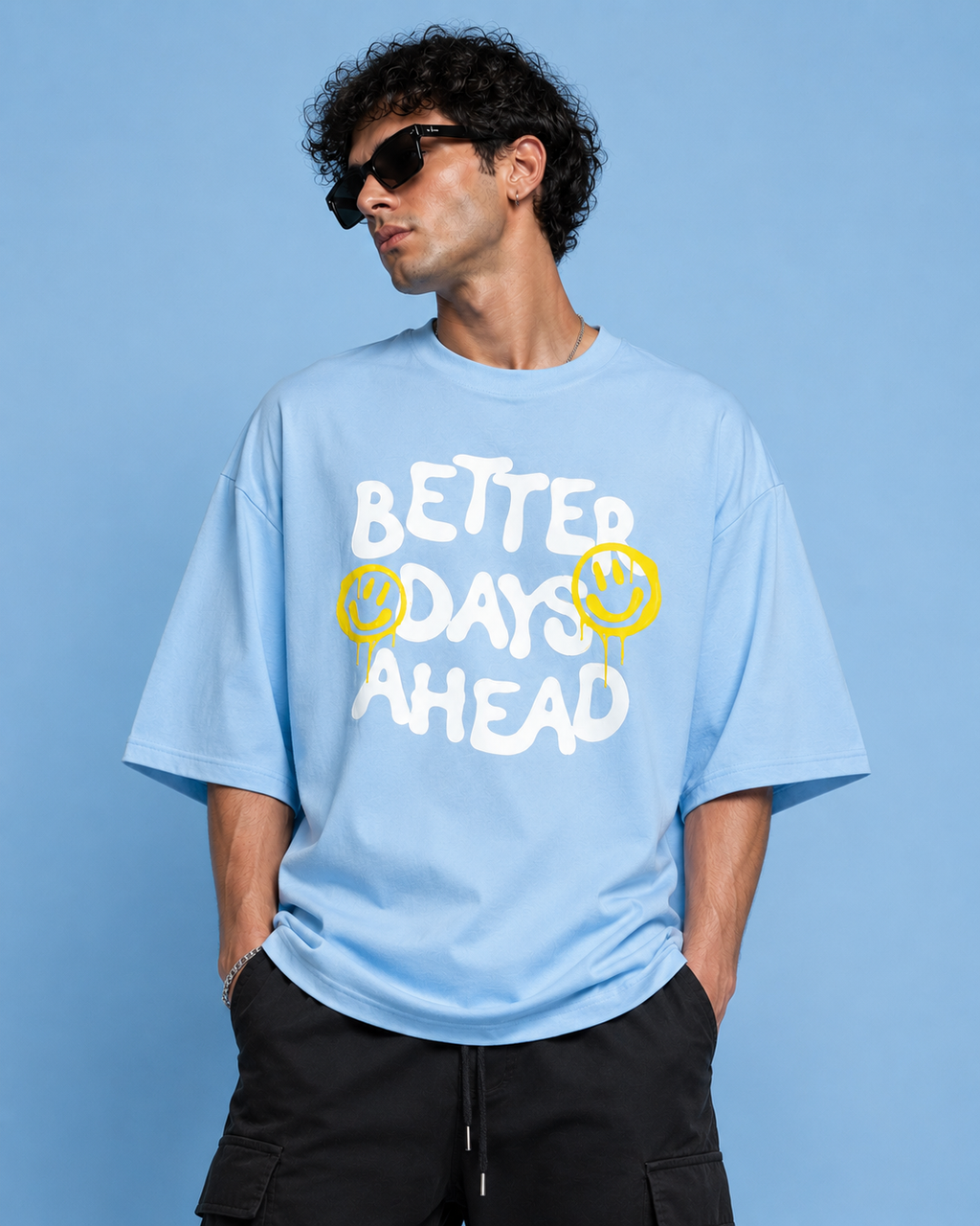 Smiley Better Days Oversized T-Shirt