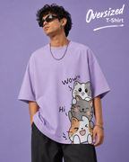 Kitty Oversized/Regular Fit  Graphic Tee
