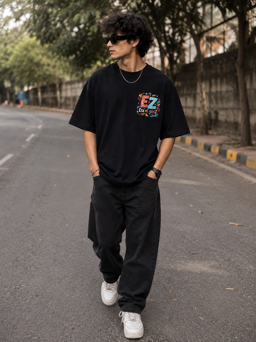 EZ SOIL STORIES SOUL Oversized Graphic T-Shirt