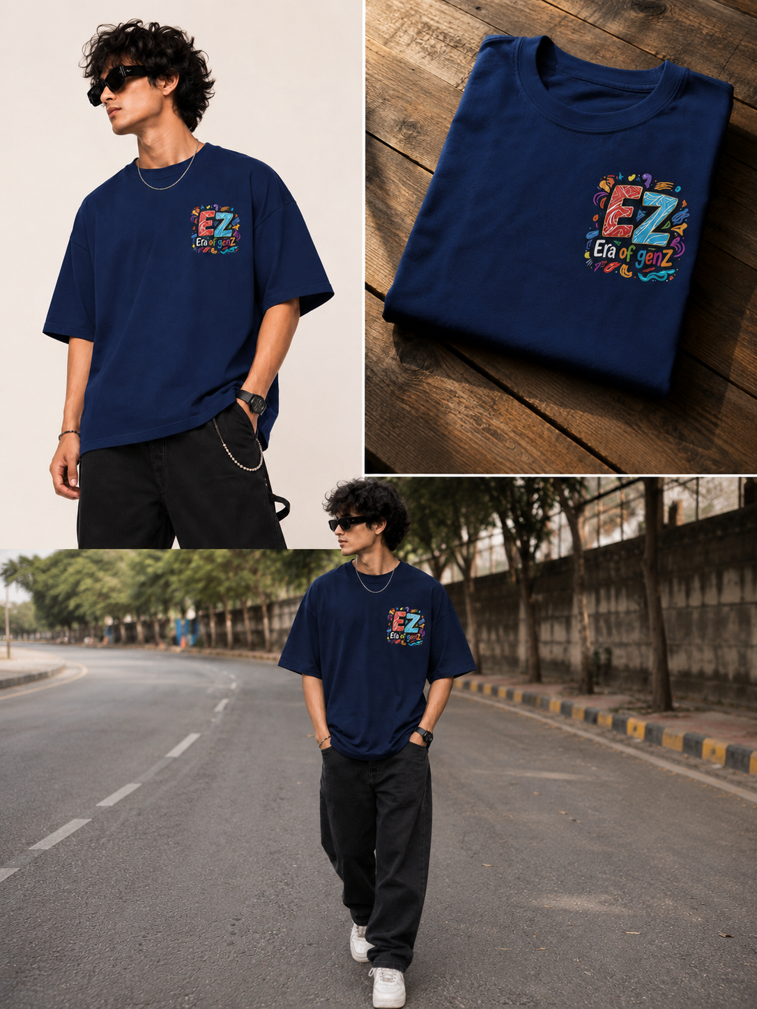 EZ SOIL STORIES SOUL Oversized Graphic T-Shirt
