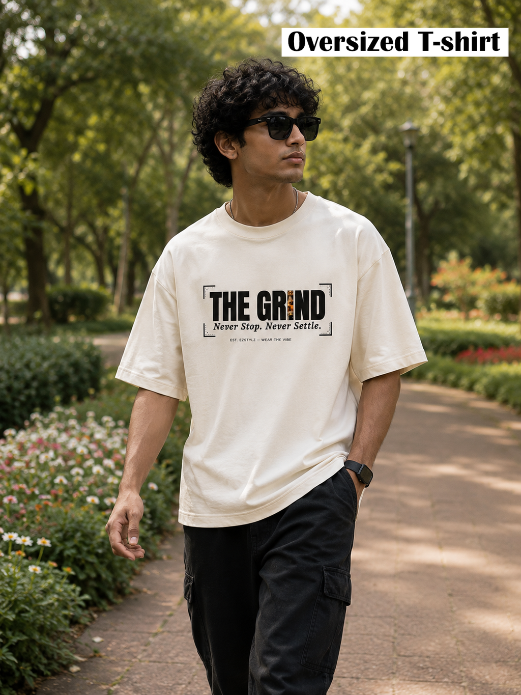 The Grind Off White Graphic Tee