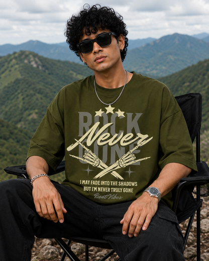 Rock Never Gone Oversized Graphic Tee