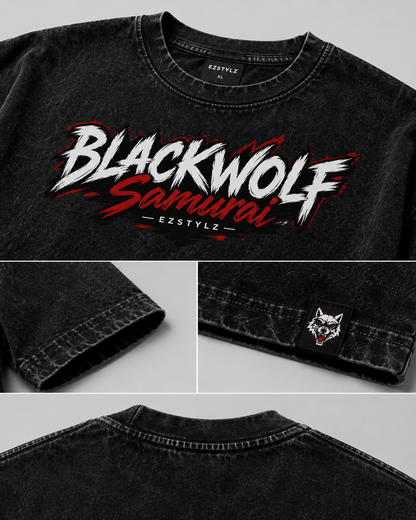 Blackwolf Samurai Oversized Graphic Tee