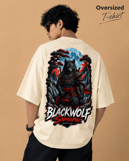 Blackwolf Samurai Oversized Graphic Tee